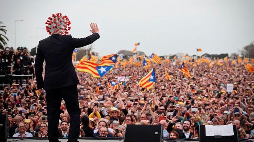 Editorial: Coronavirus: El nacionalismo catalán culpable - 16/04/20